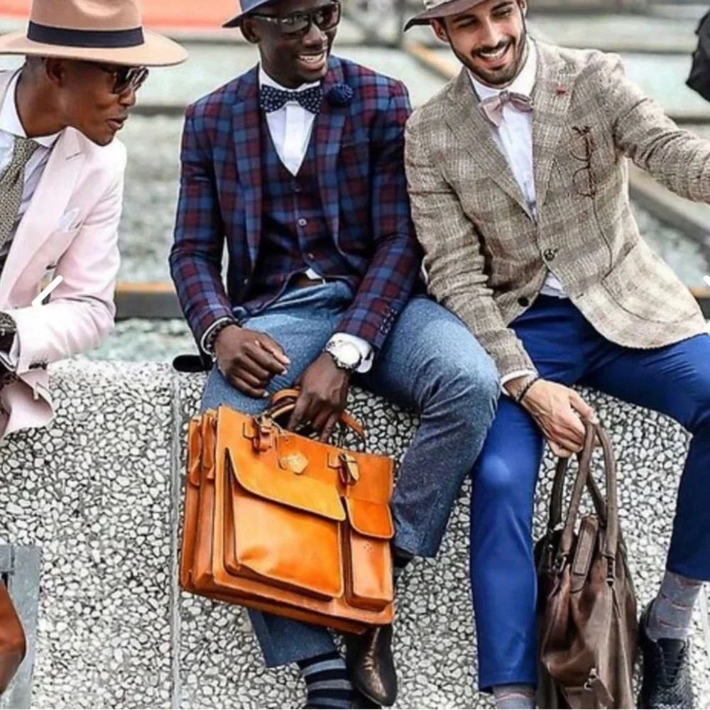 Presaman New York Leather Briefcase